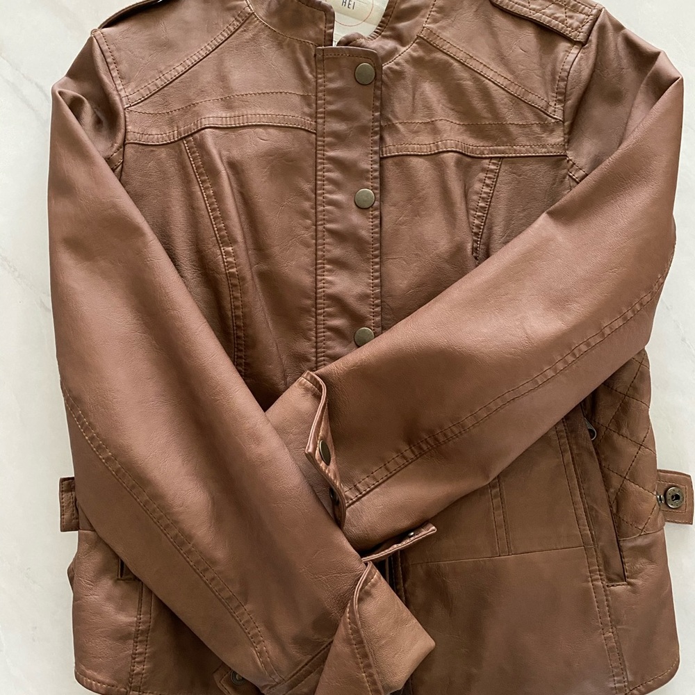 Vegan leather jacket from Anthropologie